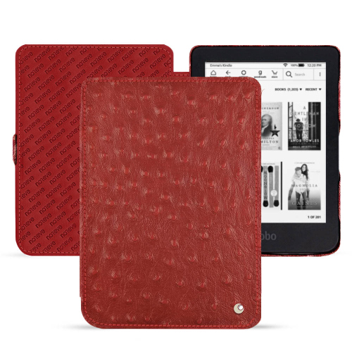 Entdecken Sie diese schicke und individuell gestaltbare Hülle für Kobo Clara 2E.Autruche ciliegia ( Pantone #a4343a ) 