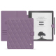 Capa em pele Amazon Kindle Scribe - Lilas - Couture ( Nappa - Pantone #b9a3e3 ) 