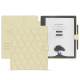 Capa em pele Amazon Kindle Scribe - Ivoire - Couture ( Pantone #d6d6c6 ) 
