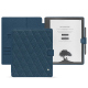 Custodia in pelle Amazon Kindle Scribe - Indigo - Couture ( Pantone #1f4565 ) 