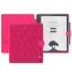 Housse cuir Amazon Kindle Scribe - Rose fluo - Couture ( Pantone #ff16b4 ) 