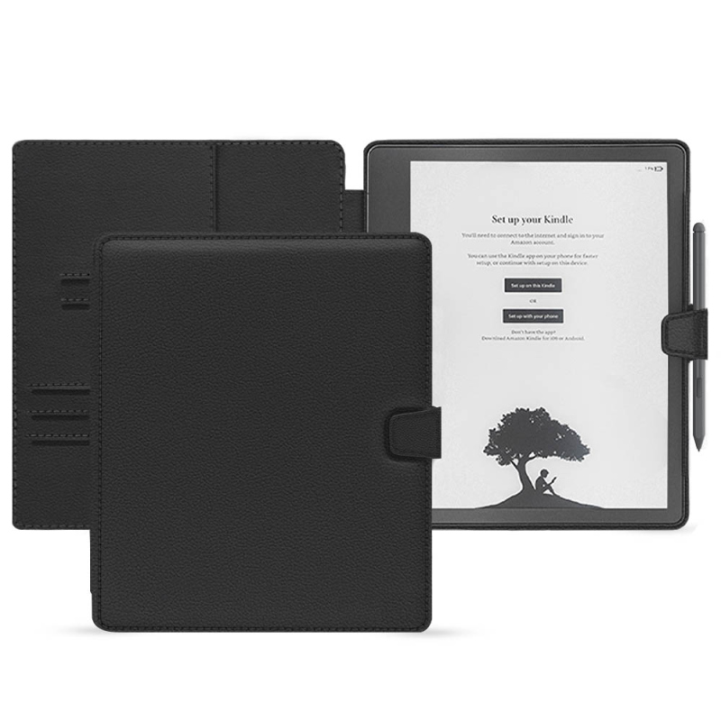 レザーケース Amazon Kindle Scribe - Noir PU ( Black ) 