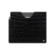 Pochette cuir Amazon Kindle Scribe - Crocodile nero ( Noir / Black) 