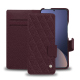 Capa em pele Xiaomi 12 Pro - Lie de vin - Couture ( Pantone #412234 ) 