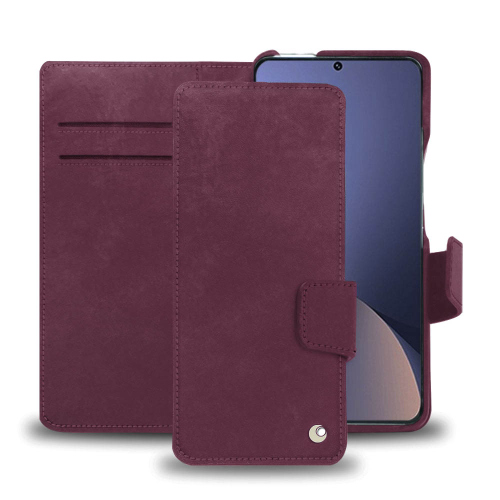 Una custodia in pelle chic e pratica per Xiaomi 12 ProPrune vintage ( Pantone #612434 ) 