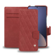Housse cuir Xiaomi 12 Pro - Cerise vintage - Couture ( Pantone #a6302e ) 