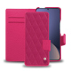 Housse cuir Xiaomi 12 Pro - Rose fluo - Couture ( Pantone #ff16b4 ) 