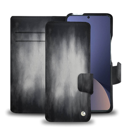 A chic and practical leather case for Xiaomi 12 ProGris Patine
