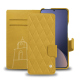 가죽 커버 Xiaomi 12 Pro - Jaune soulèu - Couture ( Pantone #F3B934 )