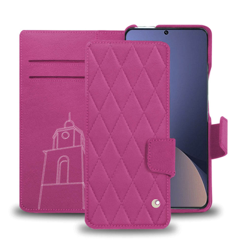 Una funda de cuero elegante y práctica para el Xiaomi 12 ProRose BB - Couture ( Pantone #DB599F )