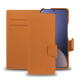 Capa em pele Xiaomi 12 Pro - Orange PU ( Pantone #ff9351 )