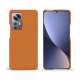 Xiaomi 12 Pro leather cover - Orange ( Nappa - Pantone #ff9351 ) 