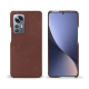 Custodia in pelle Xiaomi 12 Pro - Passion vintage ( Pantone #591d16 ) 