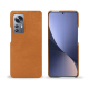 Xiaomi 12 Pro leather cover - Mandarine vintage ( Pantone #d47231 ) 