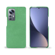 Coque cuir Xiaomi 12 Pro - Menthe vintage ( Pantone #37b375 ) 