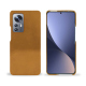 Xiaomi 12 Pro leather cover - Or Maïa ( Pantone 871C ) 