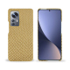 Xiaomi 12 Pro leather cover - Serpent sabbia ( Pantone #D2BA92 )