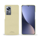 Lederschutzhülle Xiaomi 12 Pro - Beige PU ( Pantone #ceb888 ) 