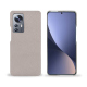 Coque cuir Xiaomi 12 Pro - Taupe innocent ( Pantone #d6d2c4 ) 