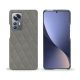 Funda de piel Xiaomi 12 Pro - Acier vintage - Couture ( Pantone #d85827b ) 