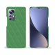 Custodia in pelle Xiaomi 12 Pro - Vert fluo - Couture ( Pantone #00ab5f ) 