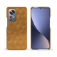 Custodia in pelle Xiaomi 12 Pro - Or Maïa - Couture ( Pantone 871C ) 