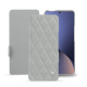 Xiaomi 12 Pro leather case - Gris - Couture ( Nappa - Pantone #c1c6c8 ) 