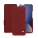 Xiaomi 12 Pro leather case - Tomate - Couture ( Pantone #a61715 )