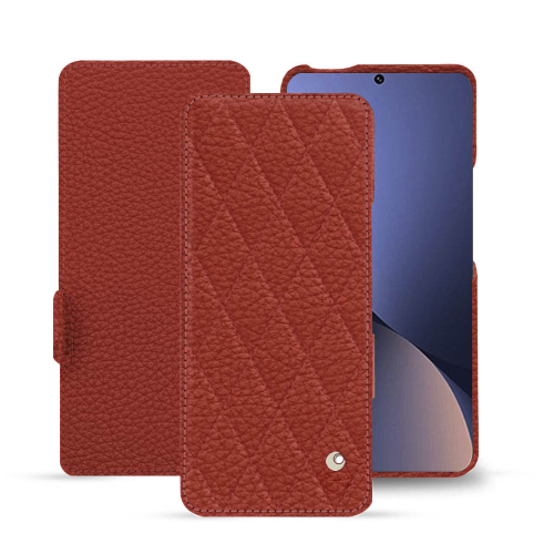 Eine individuelle Lederhülle für das Xiaomi 12 ProPapaye - Couture ( Pantone #b54317 ) 