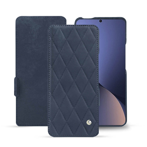 Xiaomi 12 Pro用にカスタマイズされたレザーケースJean vintage - Couture ( Pantone #2f414f  ) 