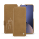 Housse cuir Xiaomi 12 Pro - Castan esparciate ( Pantone #824F2A )