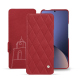 Capa em pele Xiaomi 12 Pro - Rouge troupelenc - Couture ( Pantone #AB191A )