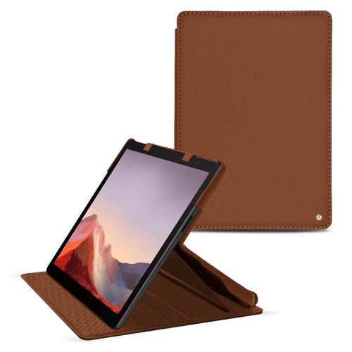 Housse luxe pour Microsoft Surface Pro 9Marron ( Nappa - Pantone #8B4720 ) 