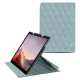 Microsoft Surface Pro 9 leather case - Bleu ciel - Couture ( Nappa - Pantone #abcae9 ) 
