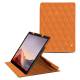 Microsoft Surface Pro 9 leather case - Orange - Couture ( Nappa - Pantone #ff9351 ) 