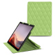 Microsoft Surface Pro 9 leather case - Vert olive - Couture ( Nappa - Pantone #a7c58e ) 
