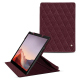 Housse cuir Microsoft Surface Pro 9 - Lie de vin - Couture ( Pantone #412234 ) 