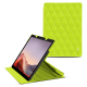 Housse cuir Microsoft Surface Pro 9 - Jaune fluo - Couture ( Pantone #c9ff57 ) 