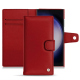 Custodia in pelle Samsung Galaxy S23 Ultra - Rouge ( Nappa - Pantone #d50032 ) 