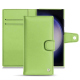 Housse cuir Samsung Galaxy S23 Ultra - Vert olive ( Nappa - Pantone #a7c58e ) 