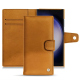 Samsung Galaxy S23 Ultra leather case - Or Maïa ( Pantone 871C ) 