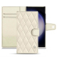 Custodia in pelle Samsung Galaxy S23 Ultra - Blanc - Couture ( Nappa - White ) 