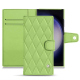 Custodia in pelle Samsung Galaxy S23 Ultra - Vert olive - Couture ( Nappa - Pantone #a7c58e ) 
