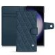 Samsung Galaxy S23 Ultra leather case - Indigo - Couture ( Pantone #1f4565 ) 
