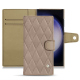 Funda de piel Samsung Galaxy S23 Ultra - Taupe vintage - Couture ( Pantone #591d16 ) 