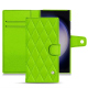 Lederschutzhülle Samsung Galaxy S23 Ultra - Vert fluo - Couture ( Pantone #00ab5f ) 