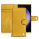 Housse cuir Samsung Galaxy S23 Ultra - Jaune soulèu ( Pantone #F3B934 )