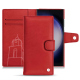 Custodia in pelle Samsung Galaxy S23 Ultra - Rouge troupelenc ( Pantone #AB191A )