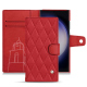 Capa em pele Samsung Galaxy S23 Ultra - Rouge troupelenc - Couture ( Pantone #AB191A )
