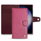 Housse cuir Samsung Galaxy S23 Ultra - Serpent ciclamino ( Pantone #9E4C6E ) 